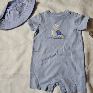 Gymboree Peter Rabbit 6-12 month Romper & Hat Set NWT. Mixed Bin Z31